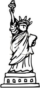 Outline Of Statue Of Liberty 