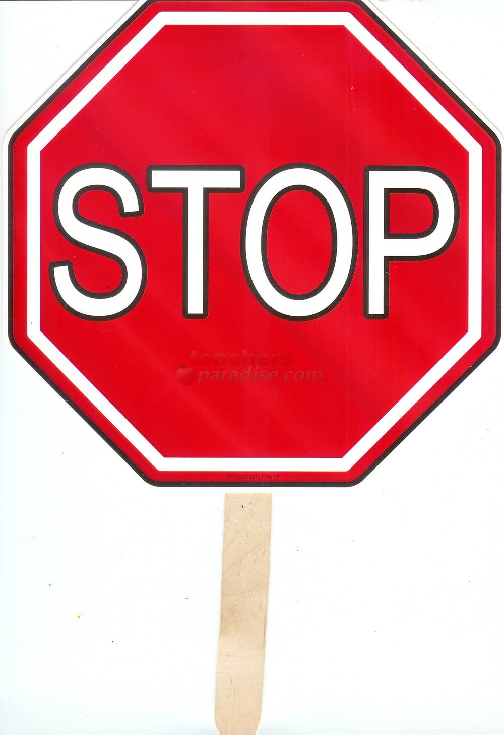 Black And White Stop Sign Cli - Stop Clip Art