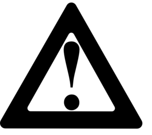 Black Black Warning Clip Art - Warning Clip Art