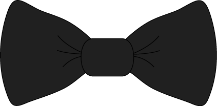 Black Bow Tie Clip Art - tran - Bowtie Clip Art