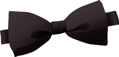 Black Bow Tie Clip Art - tran
