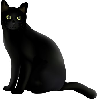 Cat Silhouette Clipart Image: