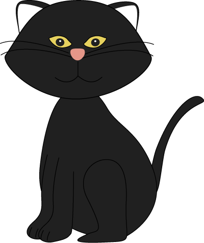 Black Cat Clip Art Free - Black Clipart