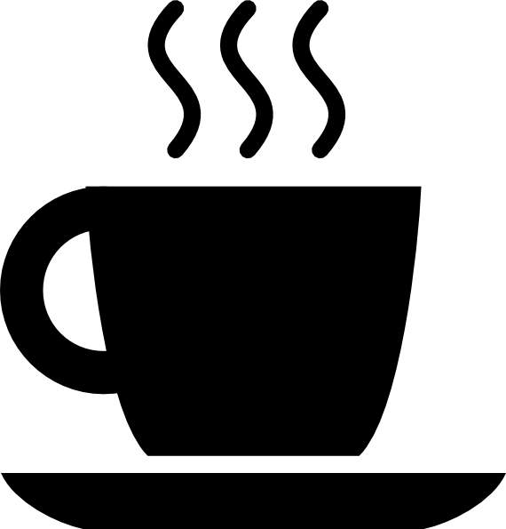 Black coffee cup clip art . - Coffee Mug Clipart
