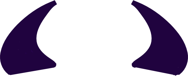 Purple Devil Horns Clip Art