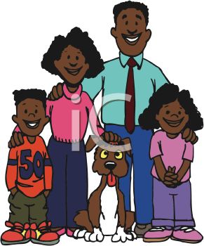 Black Family Clipart