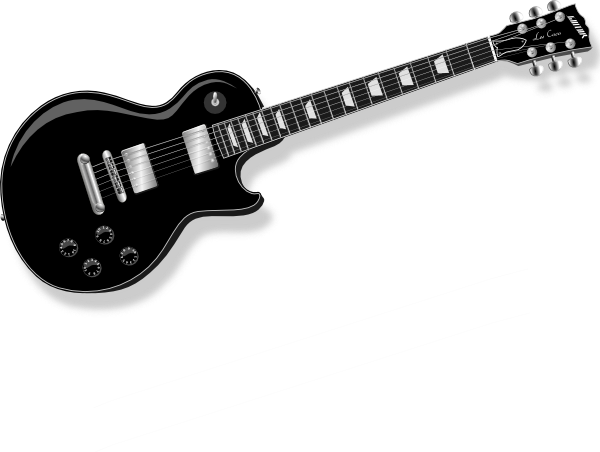 Black Guitar clip art - vecto - Bass Guitar Clip Art