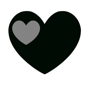 Black heart clipart 4 - Black Heart Clip Art