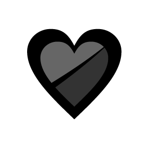 Clip art black heart free cli