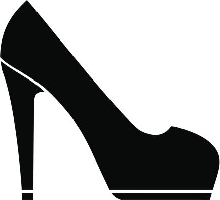 High heel shoe clipart