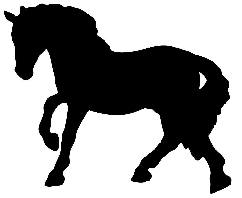 black horse silhouette clipart ...