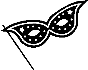 Black masquerade mask clipart - ClipartFest