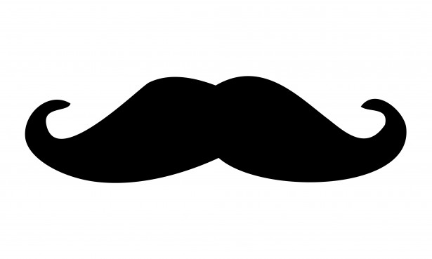 Black Moustache Clipart Free  - Free Mustache Clip Art