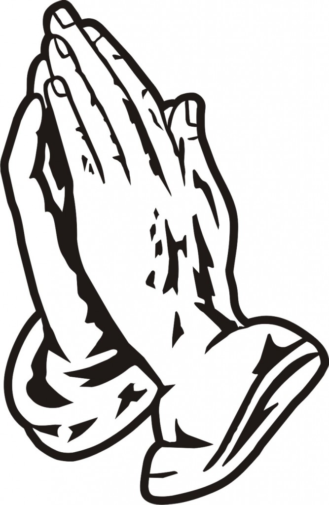 Black Praying Hands Clipart F - Prayer Hands Clipart