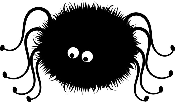 Black spider clipart 1 clipartcow