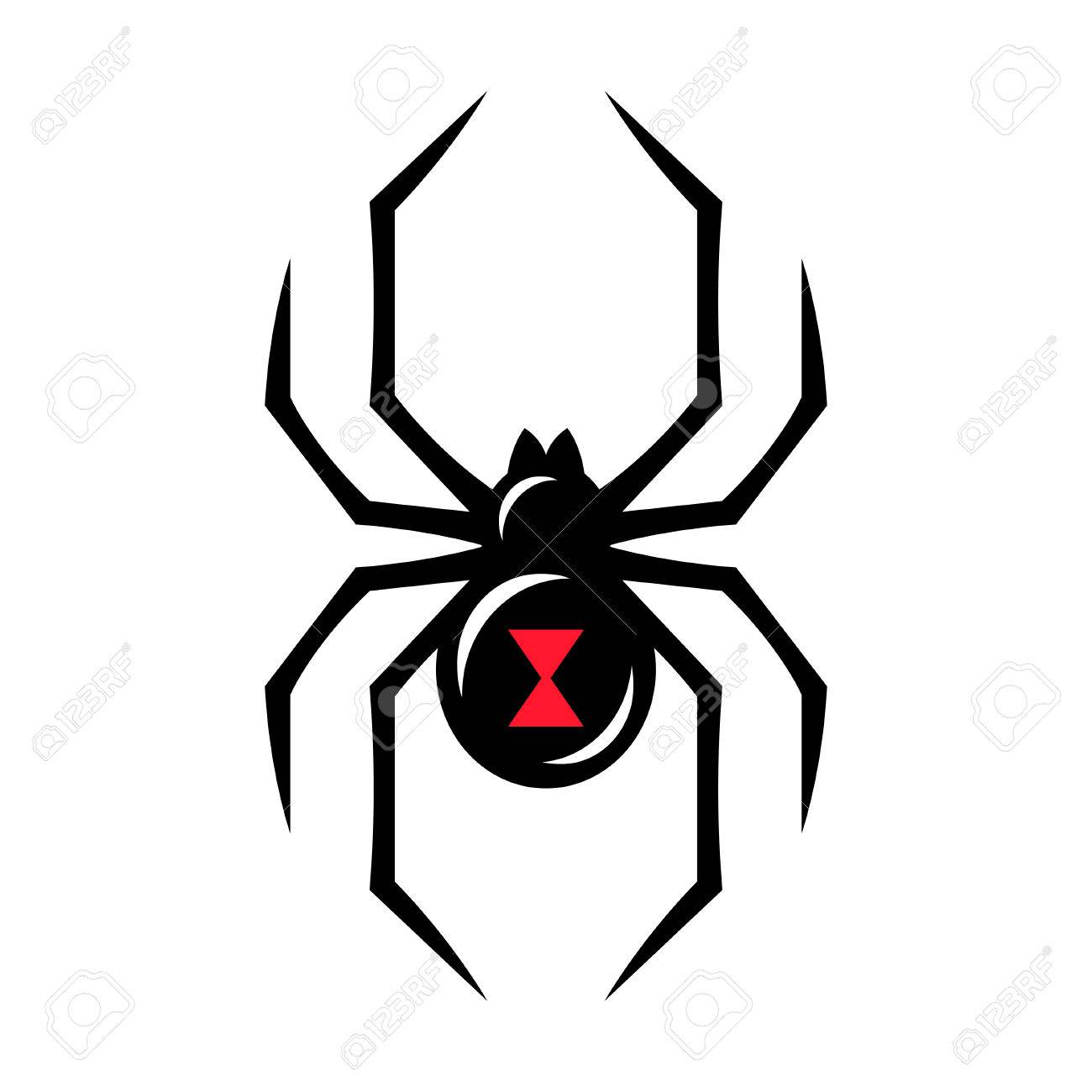 Black widow spider icon isola - Black Widow Clipart