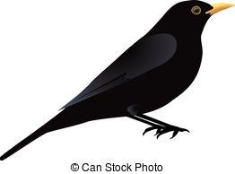 A black bird clip art