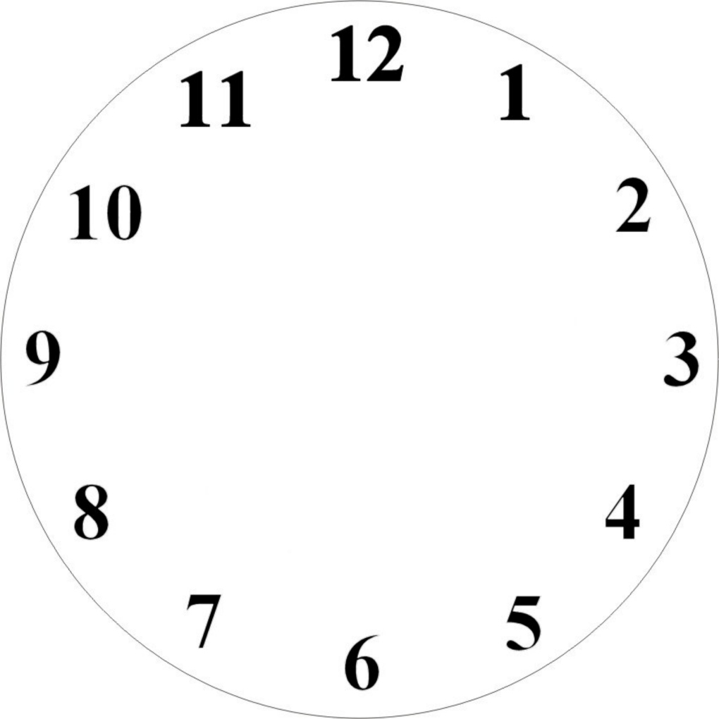Blank Clock Clipart - Gallery - Clock Face Clip Art