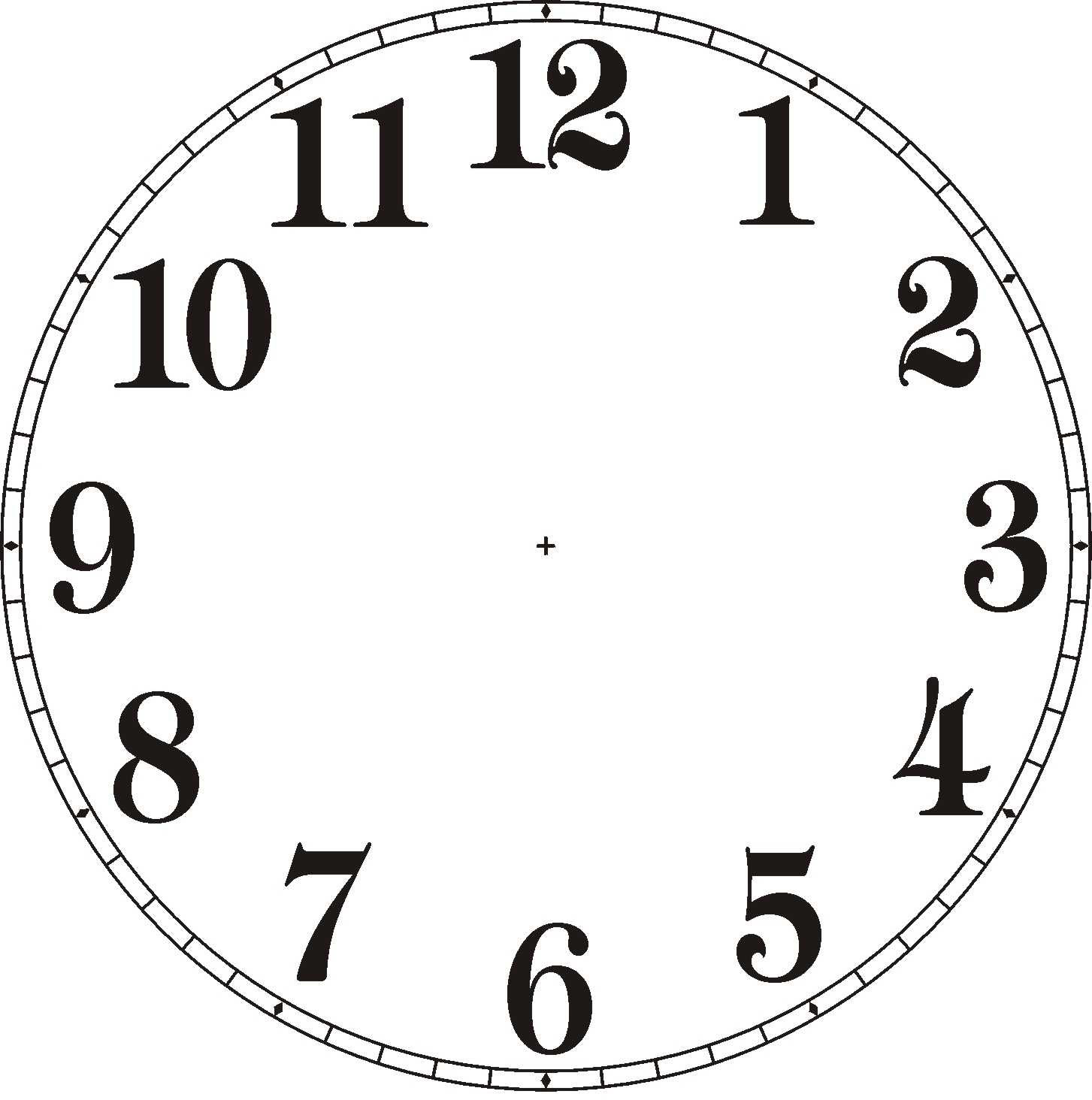 White Clock Face 27704 Object