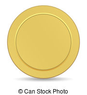 ... blank gold coin blank gol - Gold Coin Clip Art