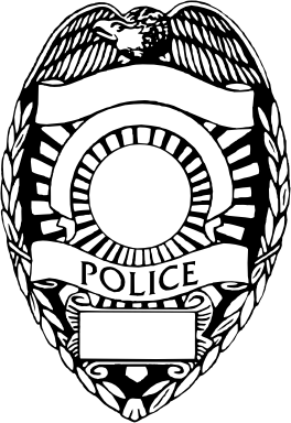 ... blank police badge clip art ...
