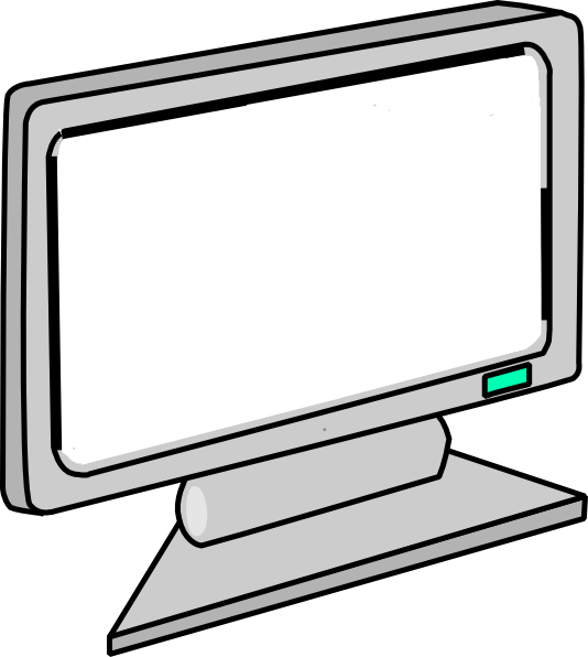 Blank Screen Computer Monitor Clip Art At Clker Com Vector Clip Art