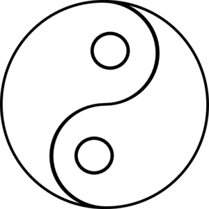 Yin Yang clip art - vector .
