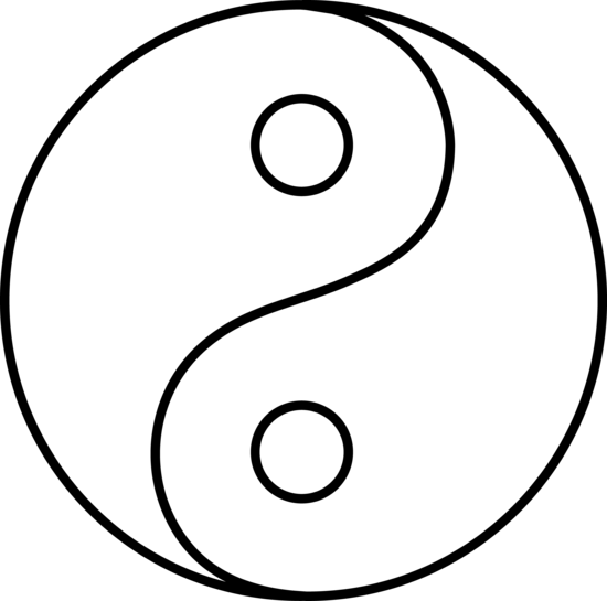... Symbol of yin-yang - Blac