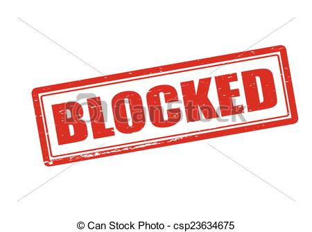 Blocked - csp23634675 - Blocked Clipart