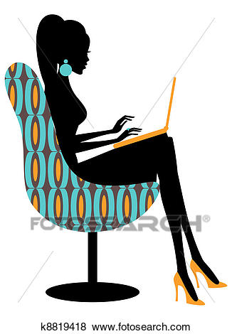 Clip Art - Fashion Blogger. Fotosearch - Search Clipart, Illustration  Posters, Drawings,