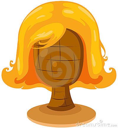 Blonde Wig On Mannequin Head Royalty Free Stock Photography