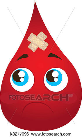 Clip Art - sad blood drop. Fotosearch - Search Clipart, Illustration  Posters, Drawings