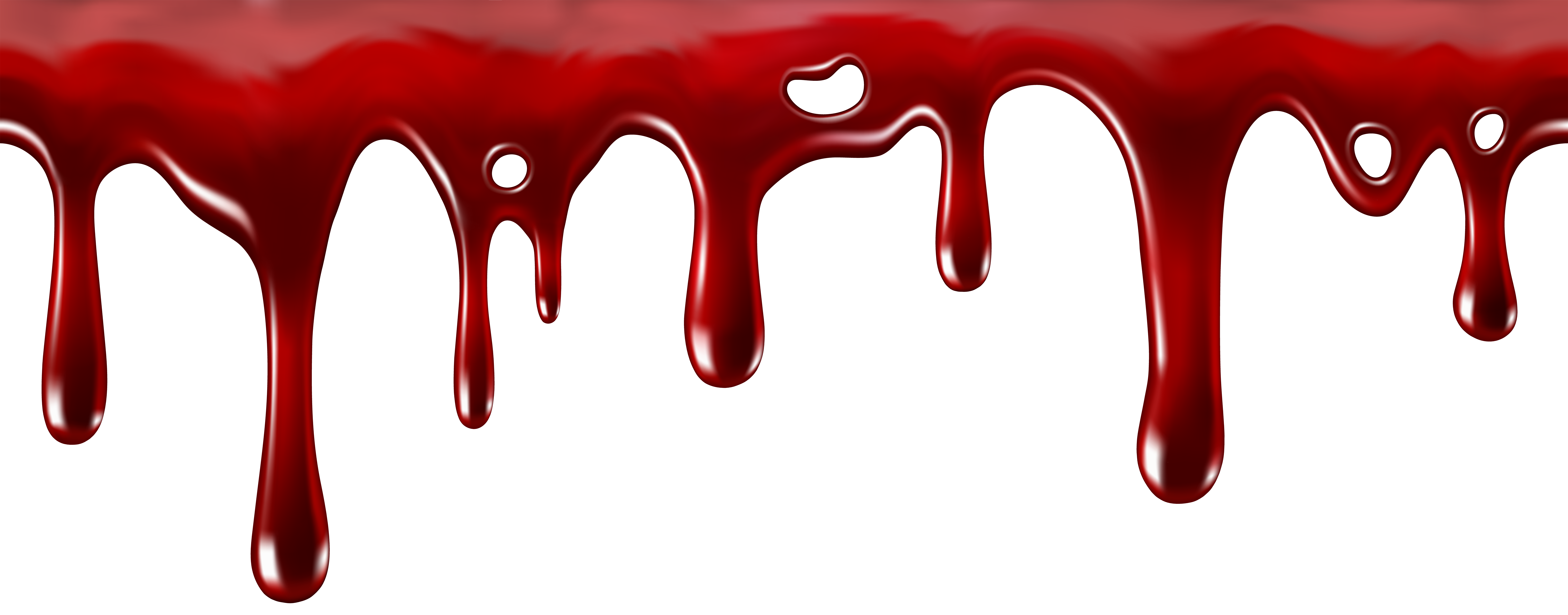 Dripping Blood Decor Transparent PNG Clip Art Image