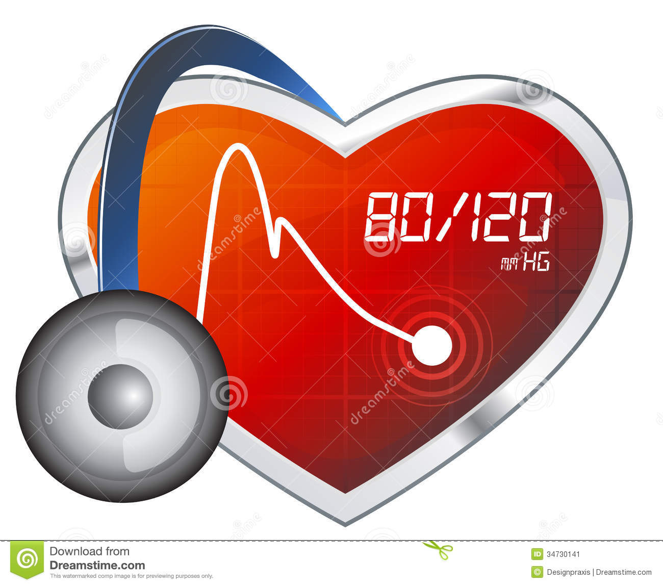 Blood Pressure Monitoring Illustration Stock Image Image 34730141