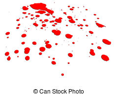 ... Blood Splatter - A blood splatter on white background would.