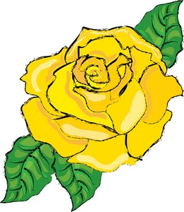 Yellow Roses Clip Art