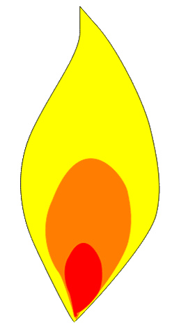 blue flame clipart - Candle Flame Clipart