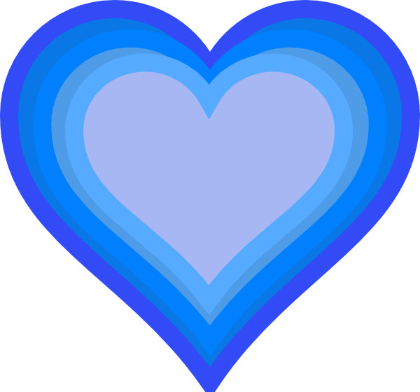 blue heart clipart