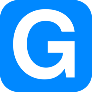 Blue Alphabet G, G Letter Clip .