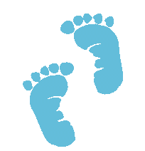 Blue Baby Footprints Picture