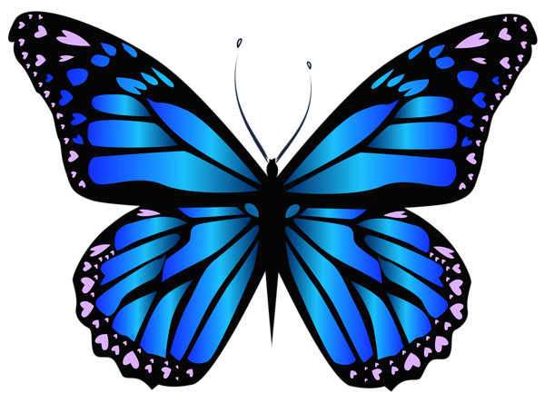 Blue Butterfly PNG Clipar Ima - Purple Butterfly Clipart