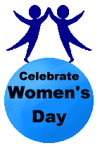 blue circle Womenu0026#39;s D - Womens Day Clipart