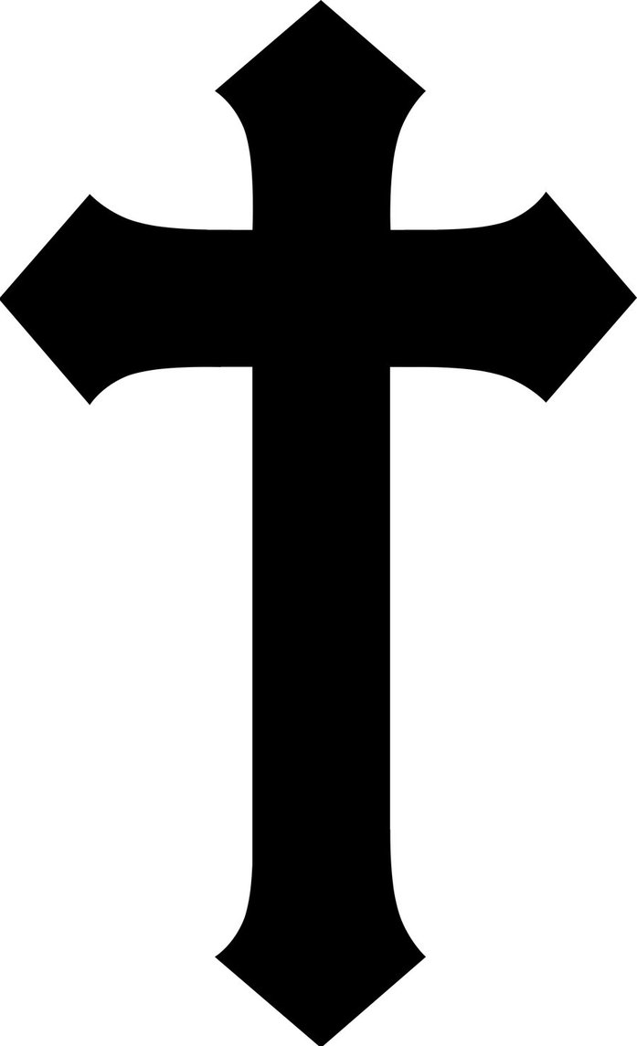 Cross Outline With Clipart .