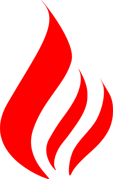 Flames red flame clipart free