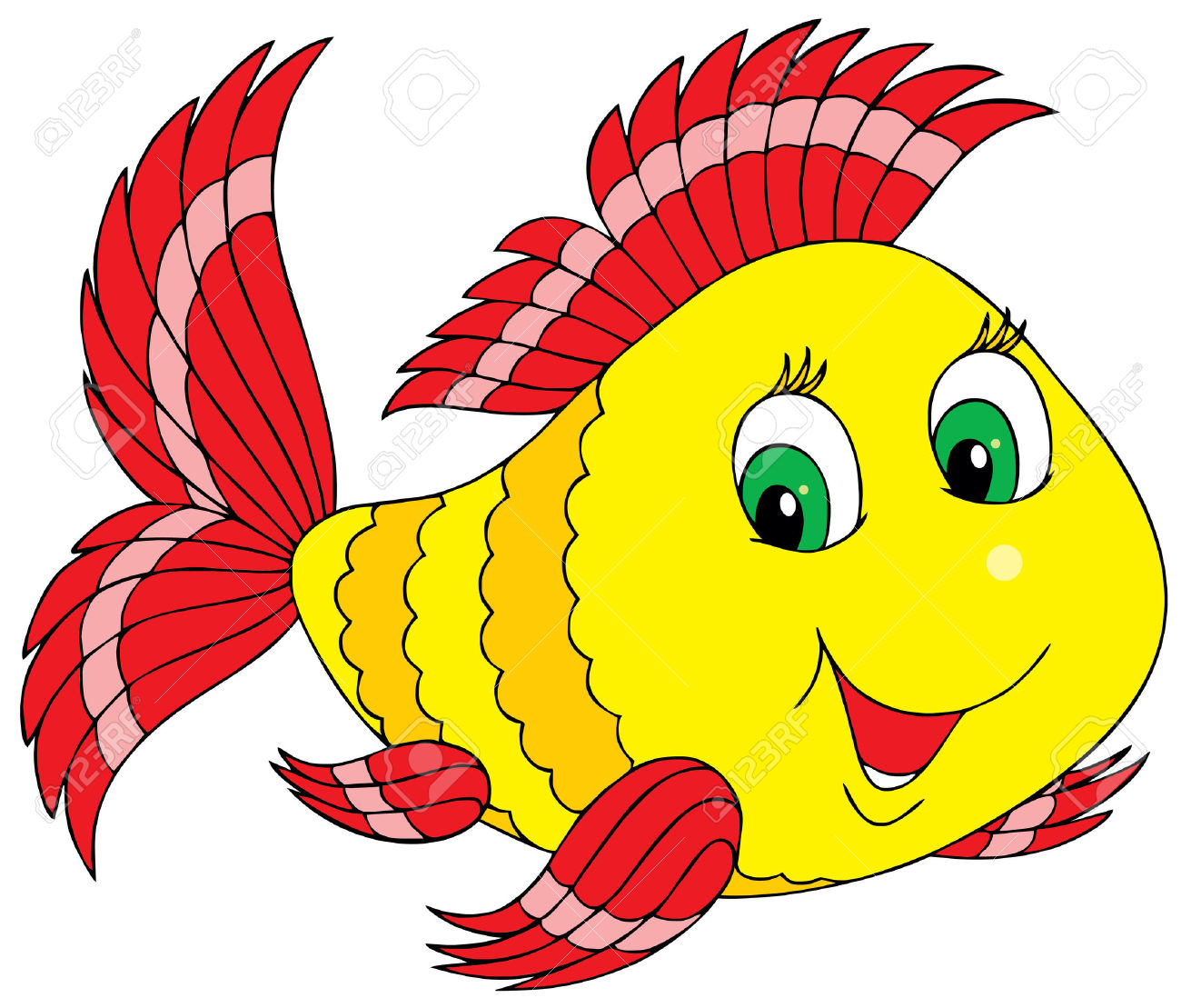 Blue fish fish clip art free - Fishes Clipart