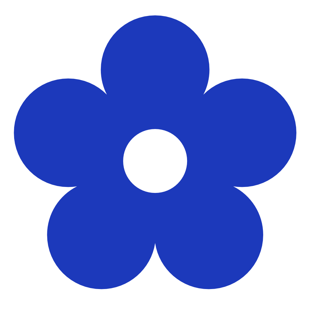 Blue Flowers Clip Art Clipart Best