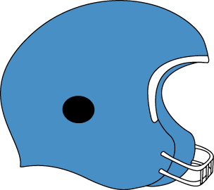 Blue football helmet clip art - Helmet Clip Art