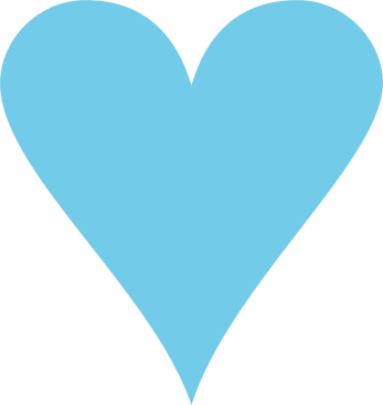 Blue Heart - Clip Art Heart