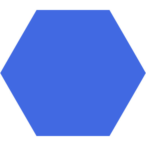 Blue Hexagon Clip Art