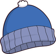 Blue Knit Winter Hat Size: 75 - Winter Clothes Clipart